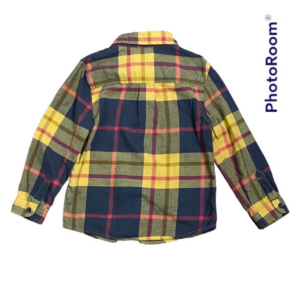 Cat & Jack Flannel Button Down Boys 5T - Picture 4 of 4